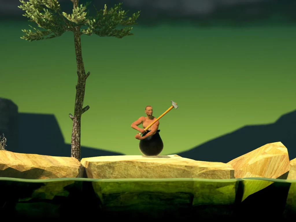 Gameplay of getting over it apk